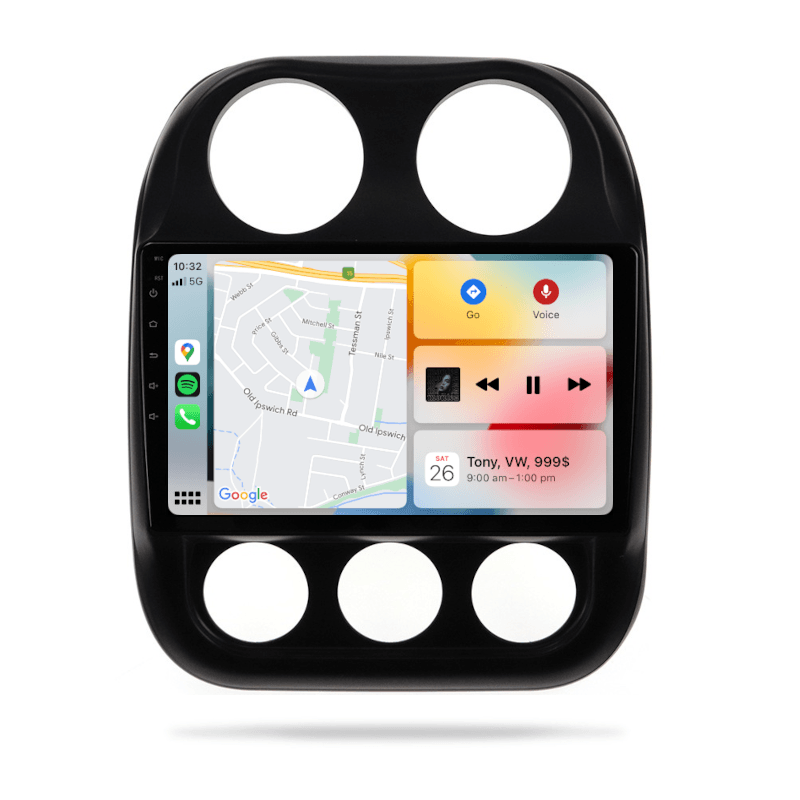 Jeep Compass 2010-2016 MK - CARPLAY, DIRECT FIT, UPGRADE KIT