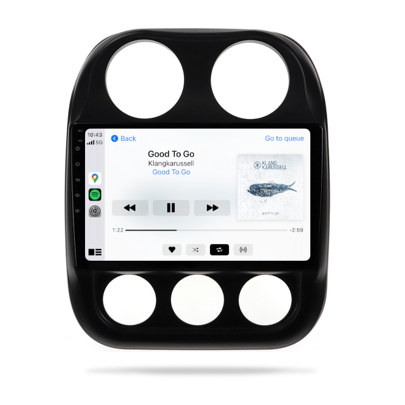 Jeep Compass 2010-2016 MK - CARPLAY, DIRECT FIT, UPGRADE KIT
