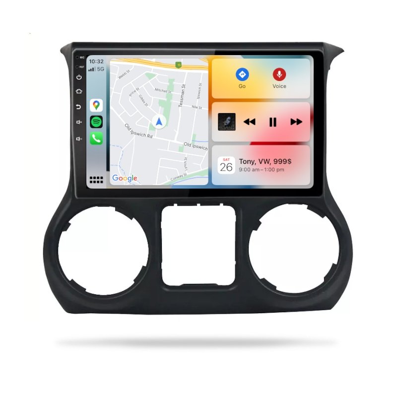 Jeep Wrangler 2007-2018 - CARPLAY, DIRECT FIT, UPGRADE KIT