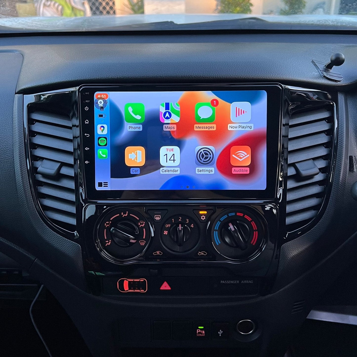 Mitsubishi Triton 2016-2022 MANUAL AC - CARPLAY, DIRECT FIT, UPGRADE KIT