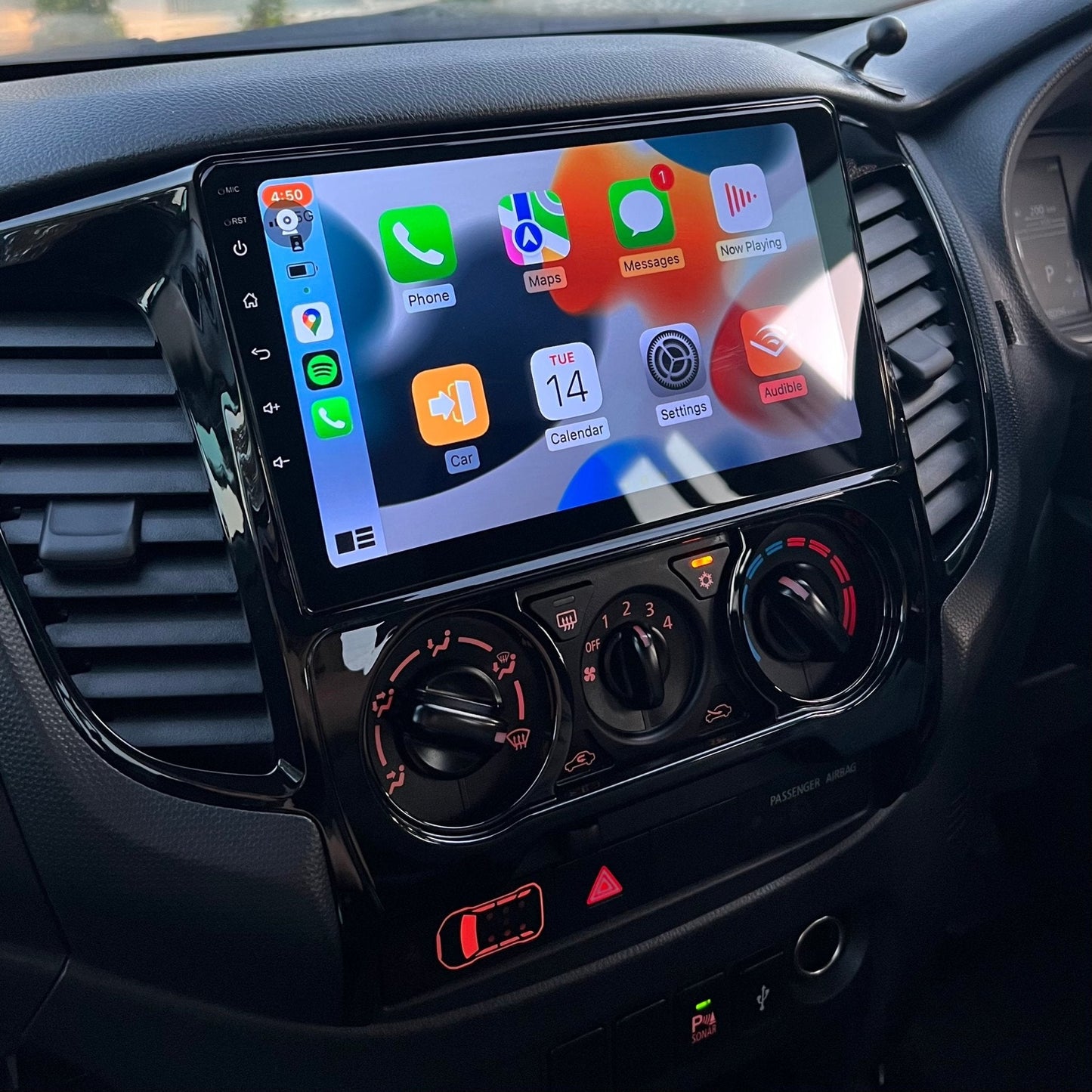 Mitsubishi Triton 2016-2022 MANUAL AC - CARPLAY, DIRECT FIT, UPGRADE KIT