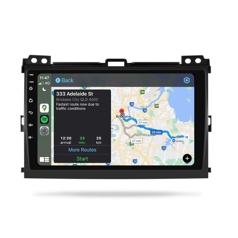 Toyota Prado 2003-2009 120 Series - CARPLAY, android auto