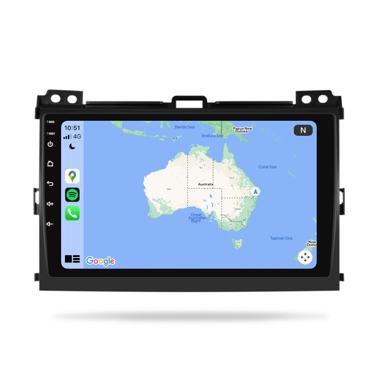 Toyota Prado 2003-2009 120 Series - CARPLAY, android auto